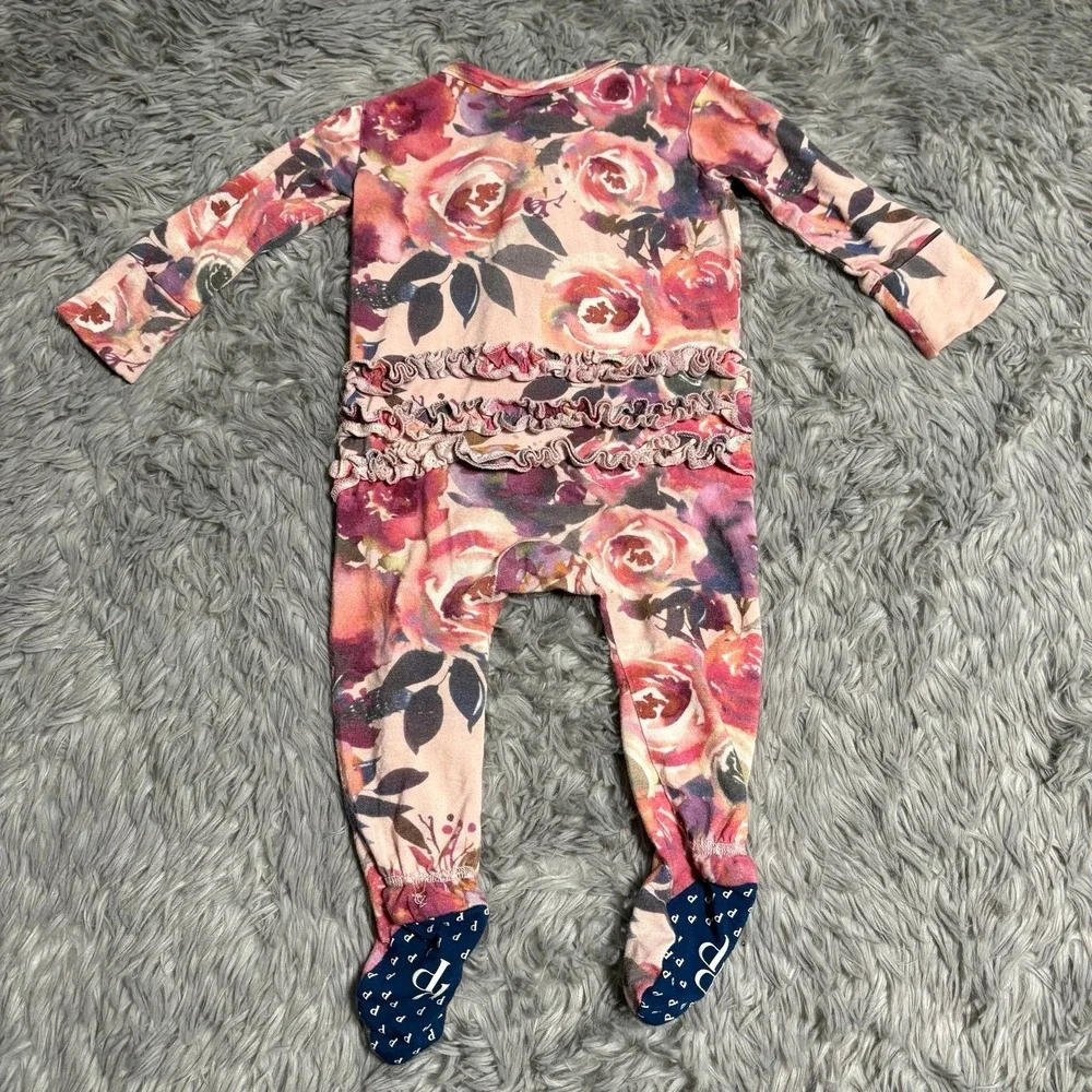 Posh Peanut Floral Bamboo Sleeper Baby Infant‎ 0-3 Months Soft Stretchy